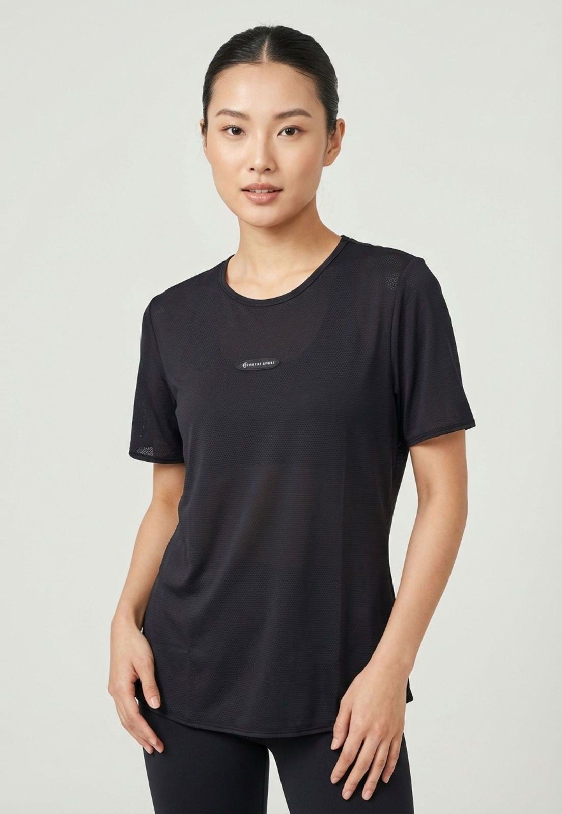 Vista 2 Camiseta Feminina Colcci Sport Preta preto Colcci Sport preto