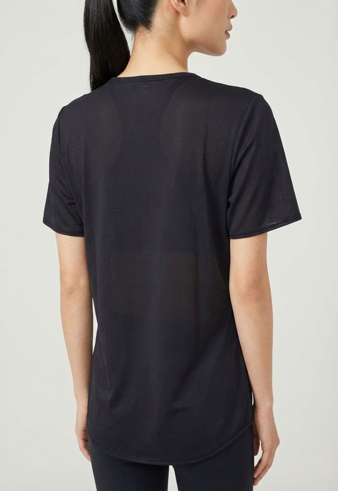 Vista 3 Camiseta Feminina Colcci Sport Preta preto Colcci Sport preto
