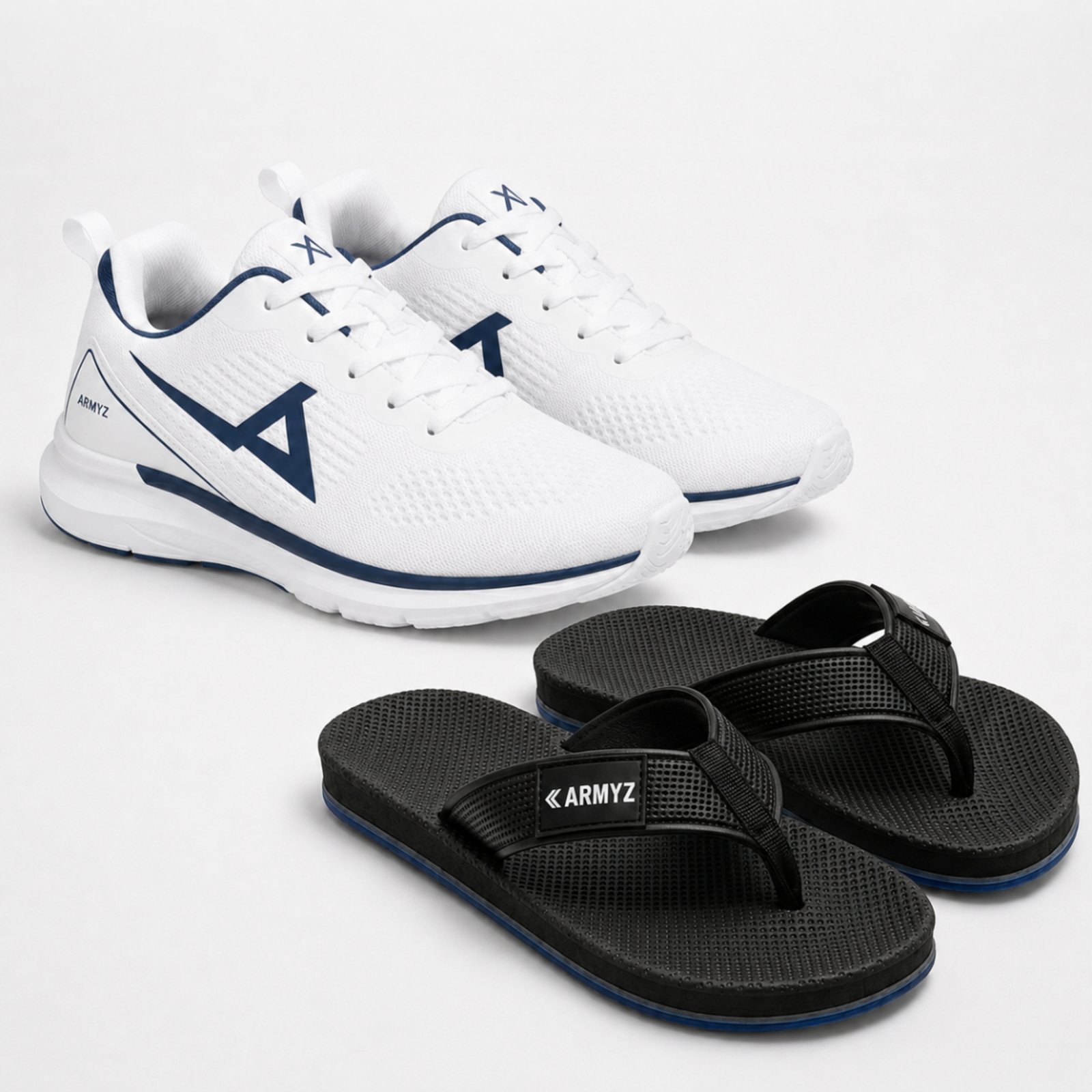 Kit Tênis Masculino Esportivo Casual Leve+ Chinelo Masculino Macio Antiderrapante Dia A Dia