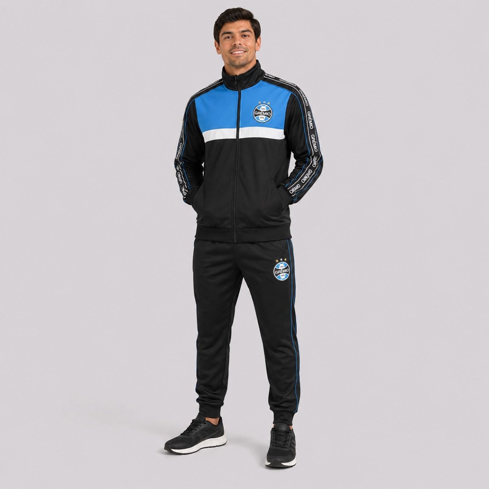 Agasalho Grêmio Tape Preto