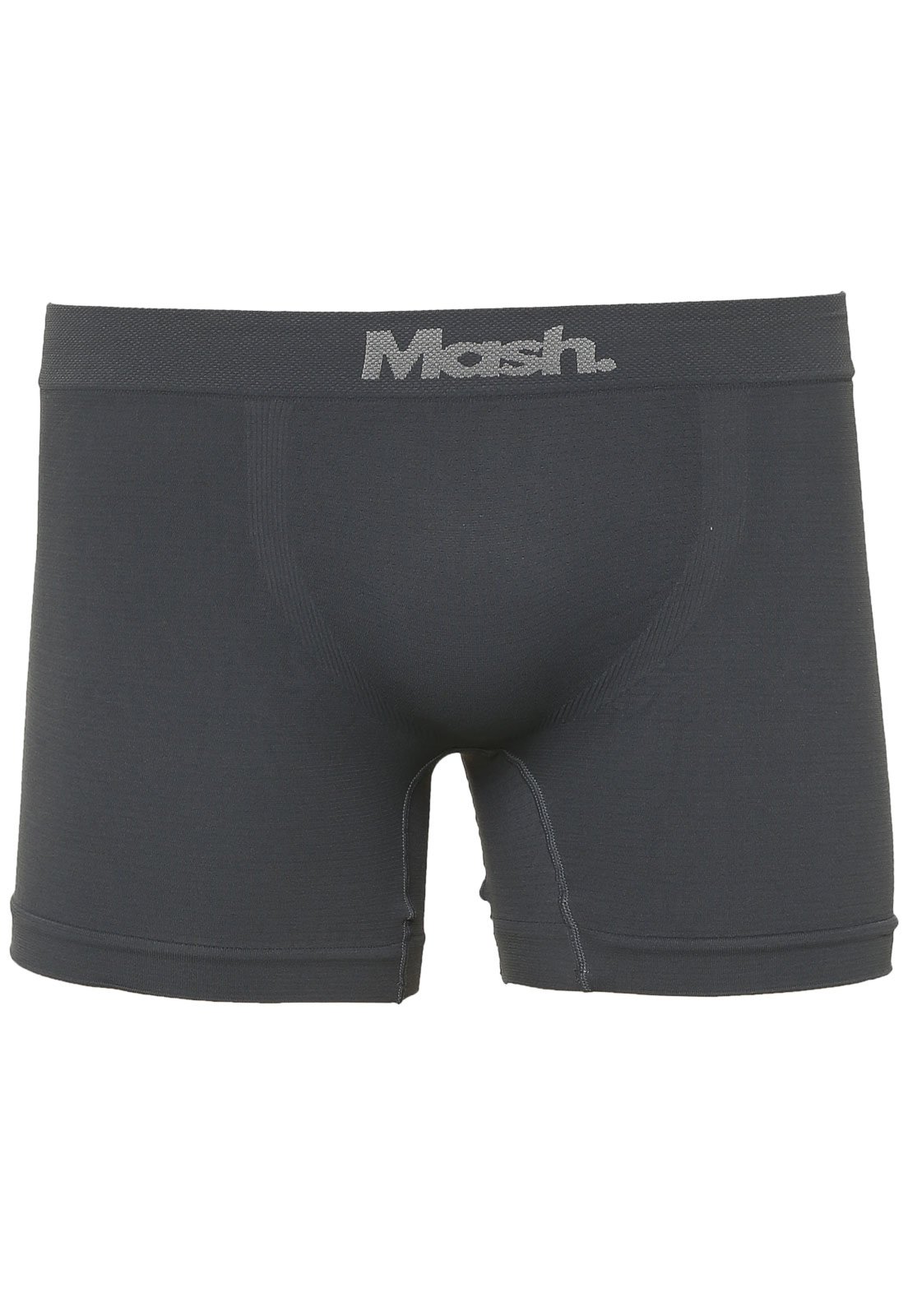 Vista 3 Kit 2pçs Cueca MASH Boxer Logo Preta e Grafite preto MASH preto