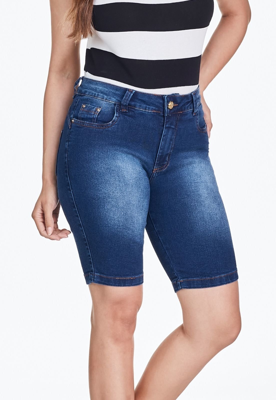 Bermuda Jeans HNO Jeans Ciclyst Classic Azul Intense