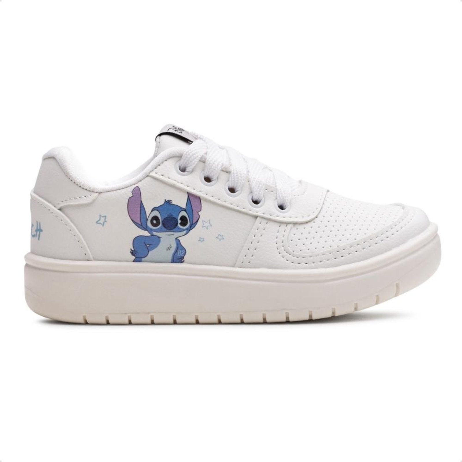 Infantil - Tênis Disney Casual Stitch Juvenil Branco