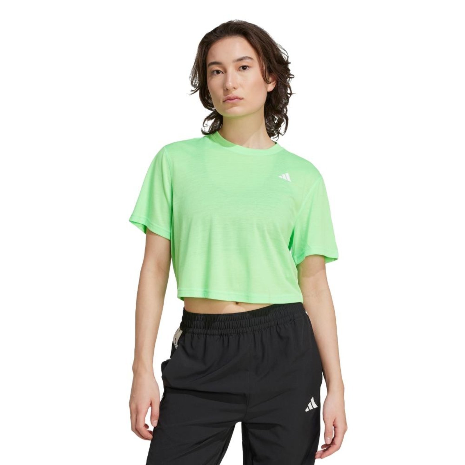 Camiseta Treino Boxy Essentials adidas Performance Verde