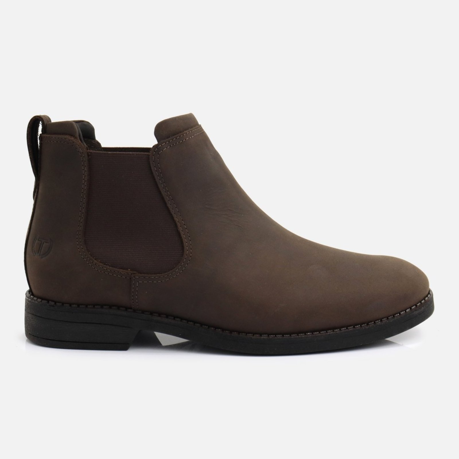 Botina Masculina Couro Legítimo Conforto Extremo Solado Antiderrapante Estilo Premium Durabilidade Máxima Café