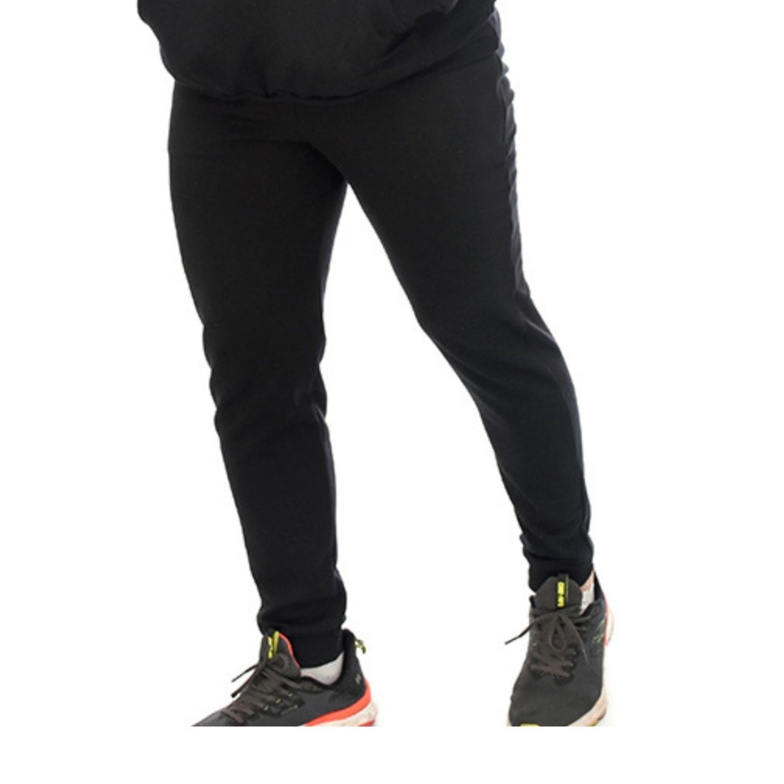 Calça Estilo Jogger Moletom Adulto Preto Aliarthe