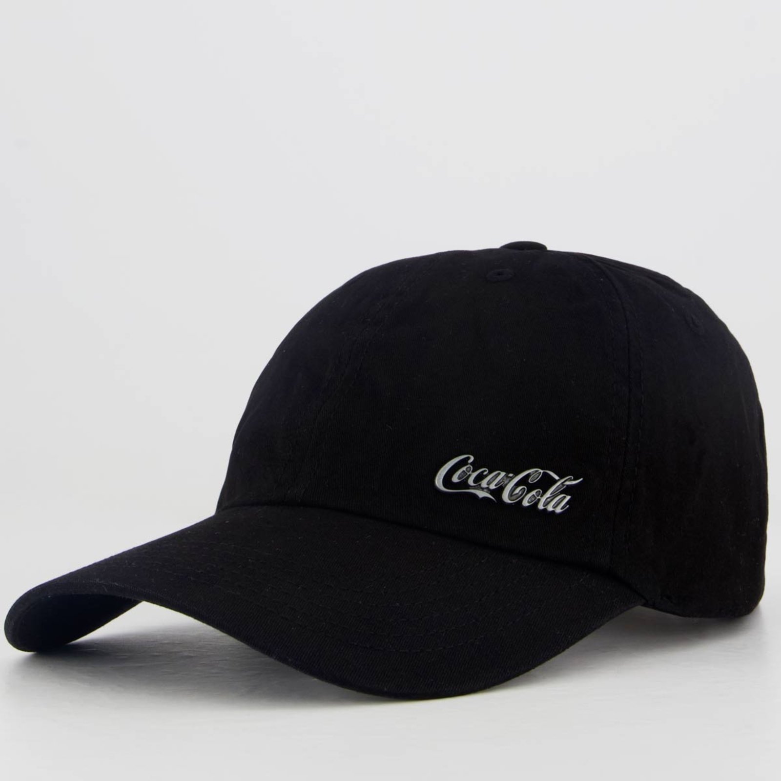 Vista 2 Boné Coca Cola Logo Metal Coca-Cola preto Coca-Cola preto