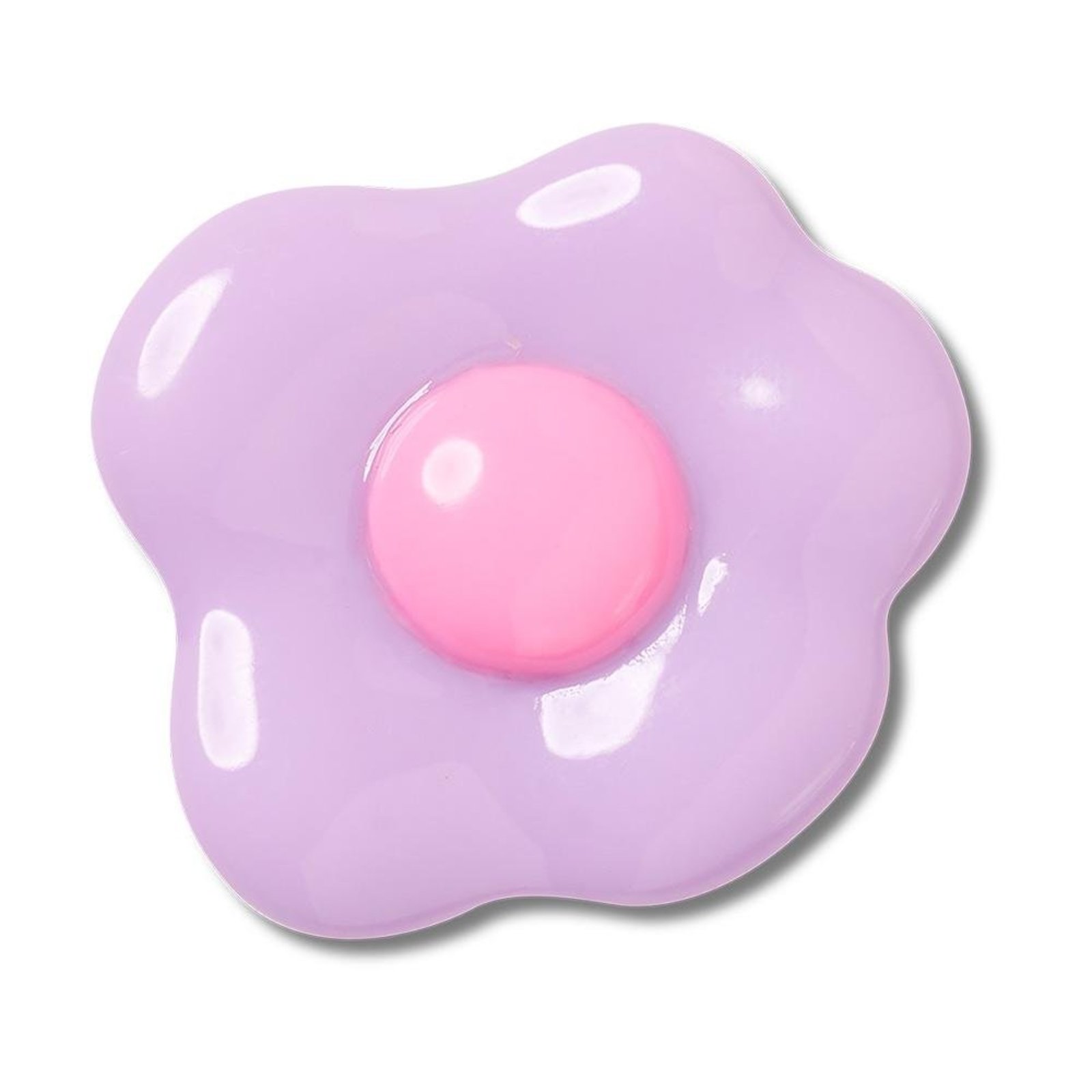 Infantil - Jibbitz™ Margarida Roxa Delicada Acrílica Único Branco