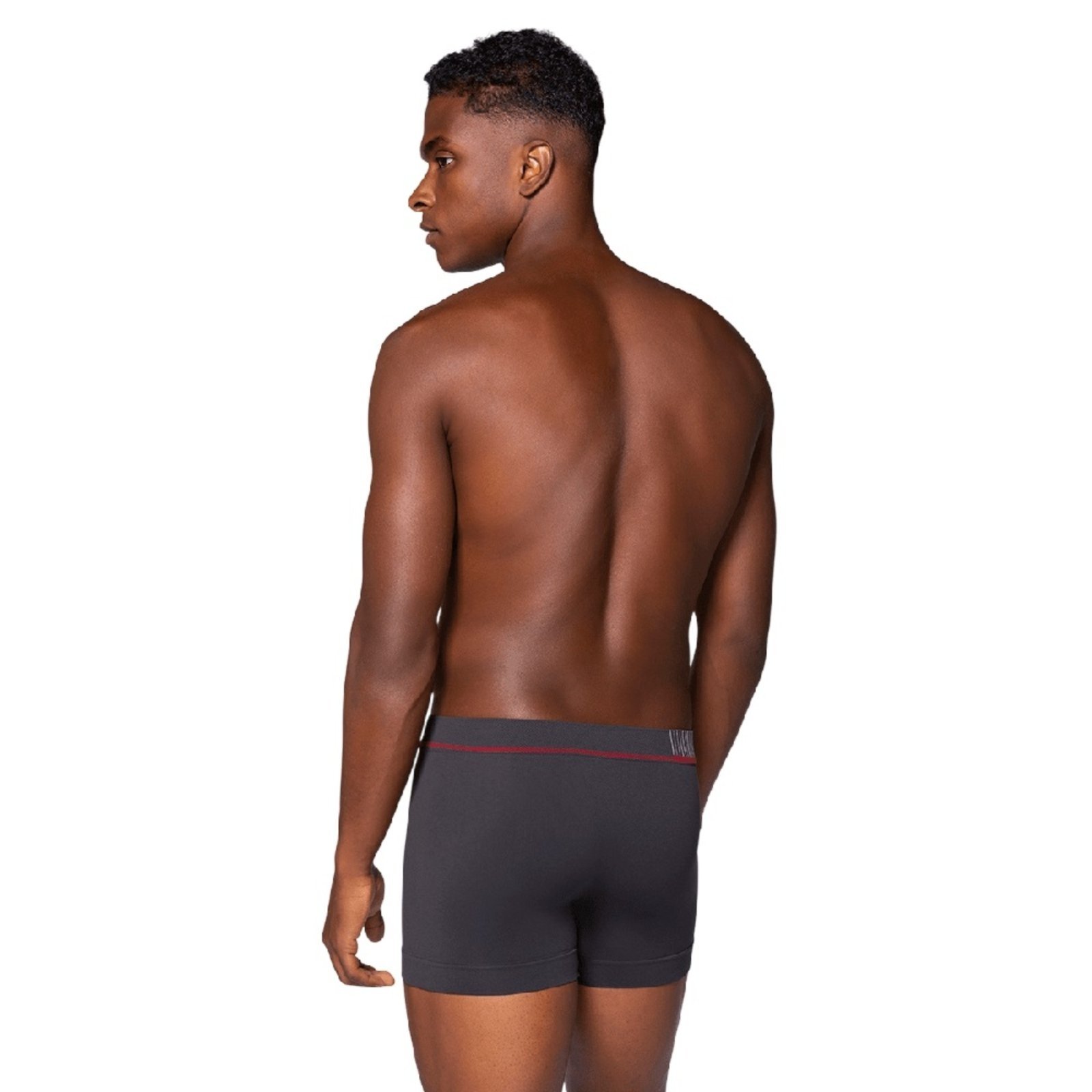 Vista 3 Cueca Lupo Boxer Microfibra Cós Traços - 0 cinza Lupo cinza