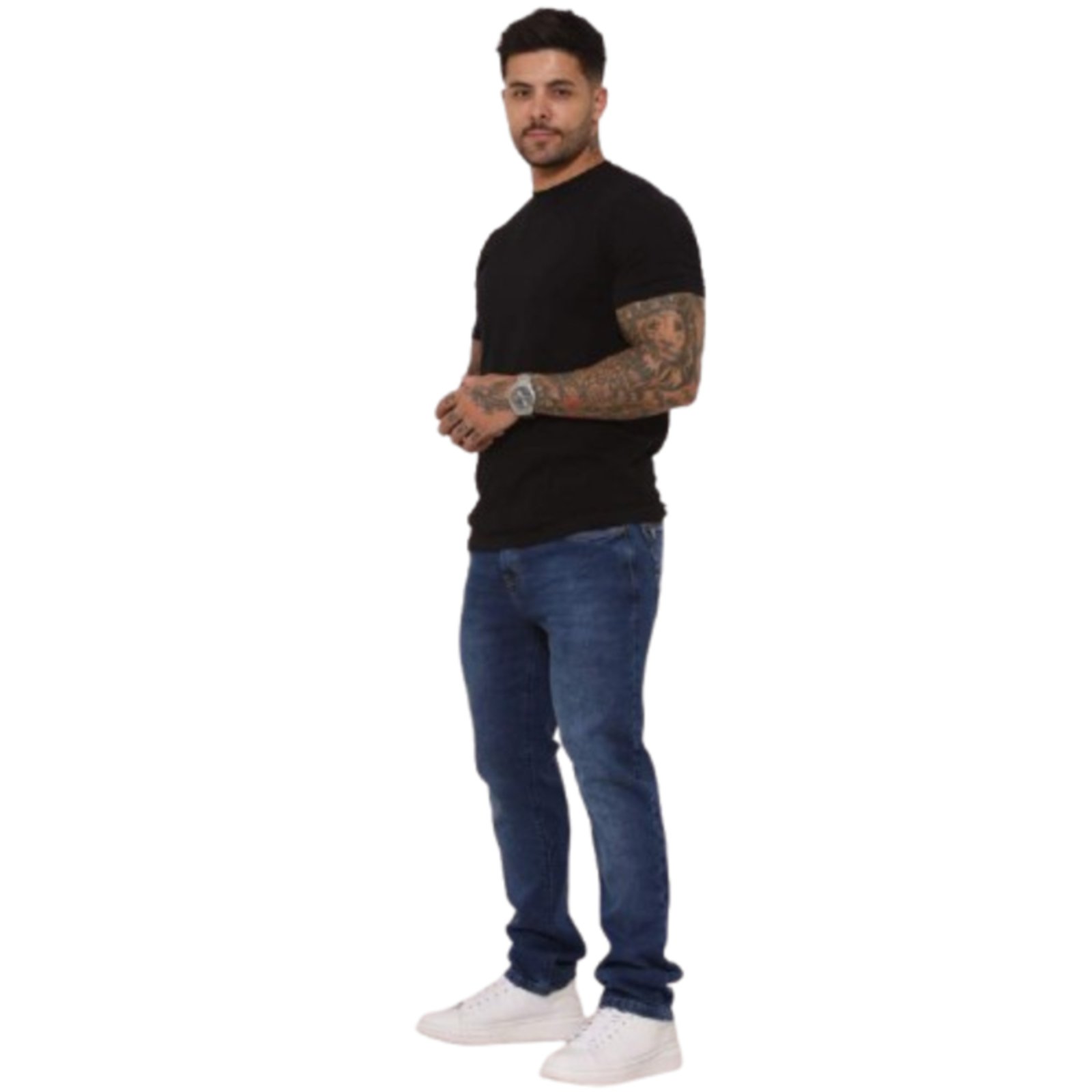 Calça Jeans masculino Slim Azul Escuro
