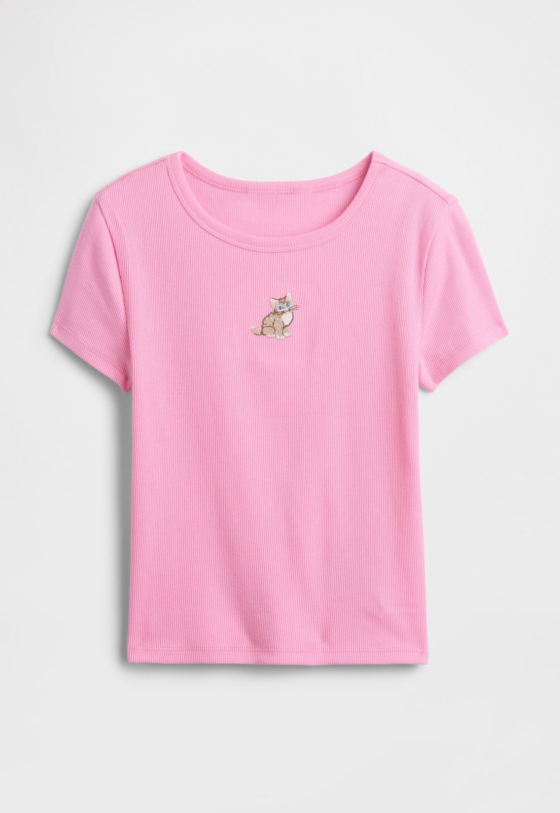 Infantil - Camiseta GAP Gato Rosa