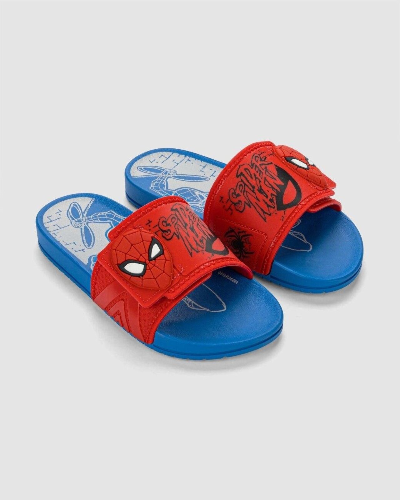 Infantil - Chinelo Slide Grendene Marvel Heróis Azul