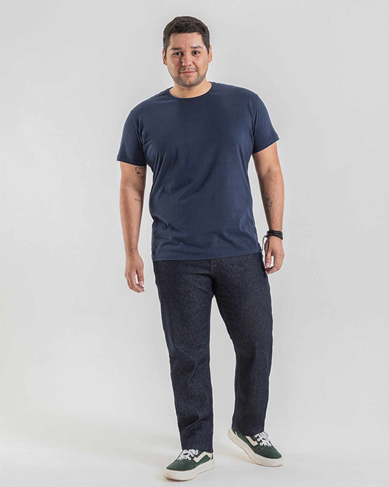 Calça Masculina Skinny Plus Size Jeans Escuro