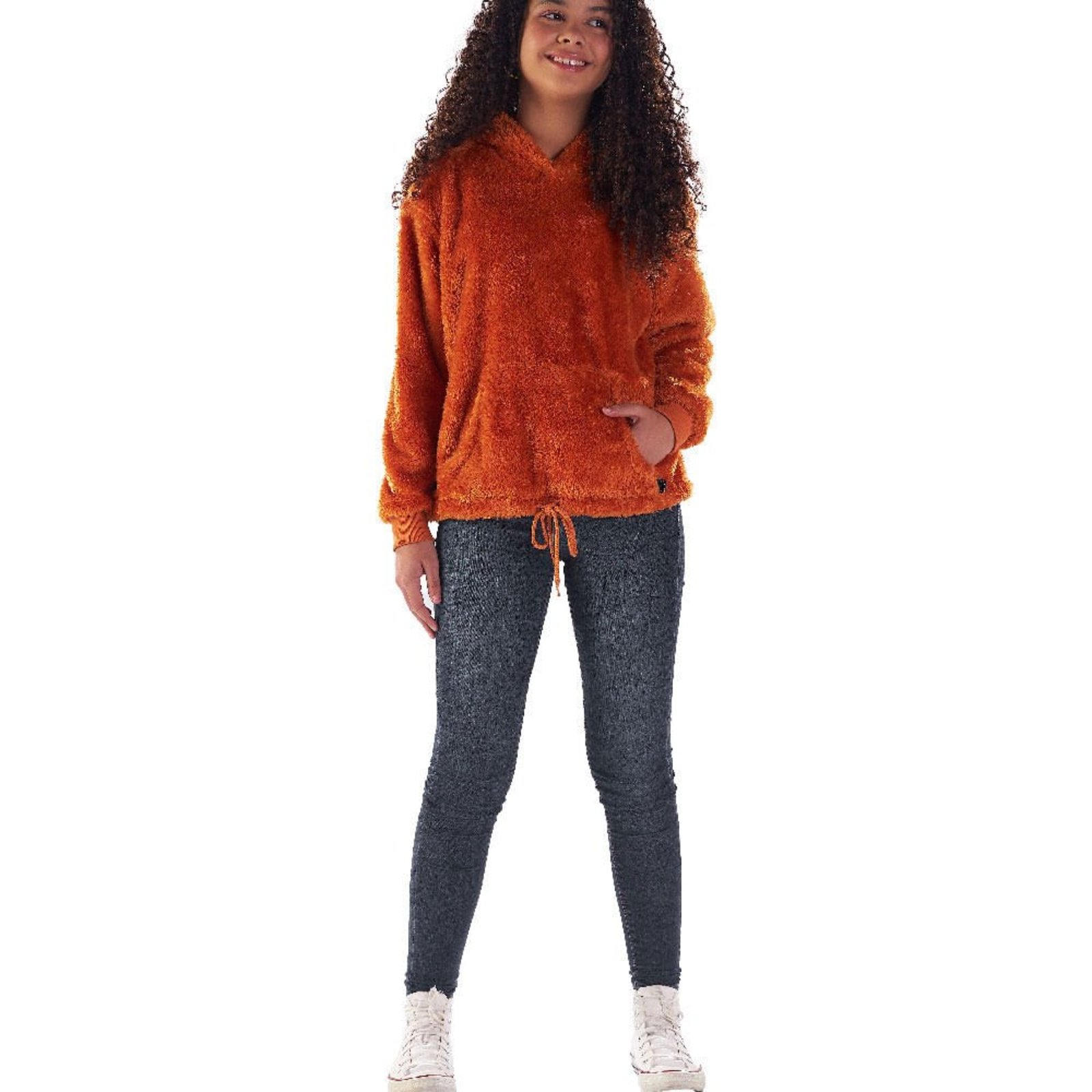 Infantil - Blusa Juvenil Menina - Ferrugem - 49813-1086 Laranja