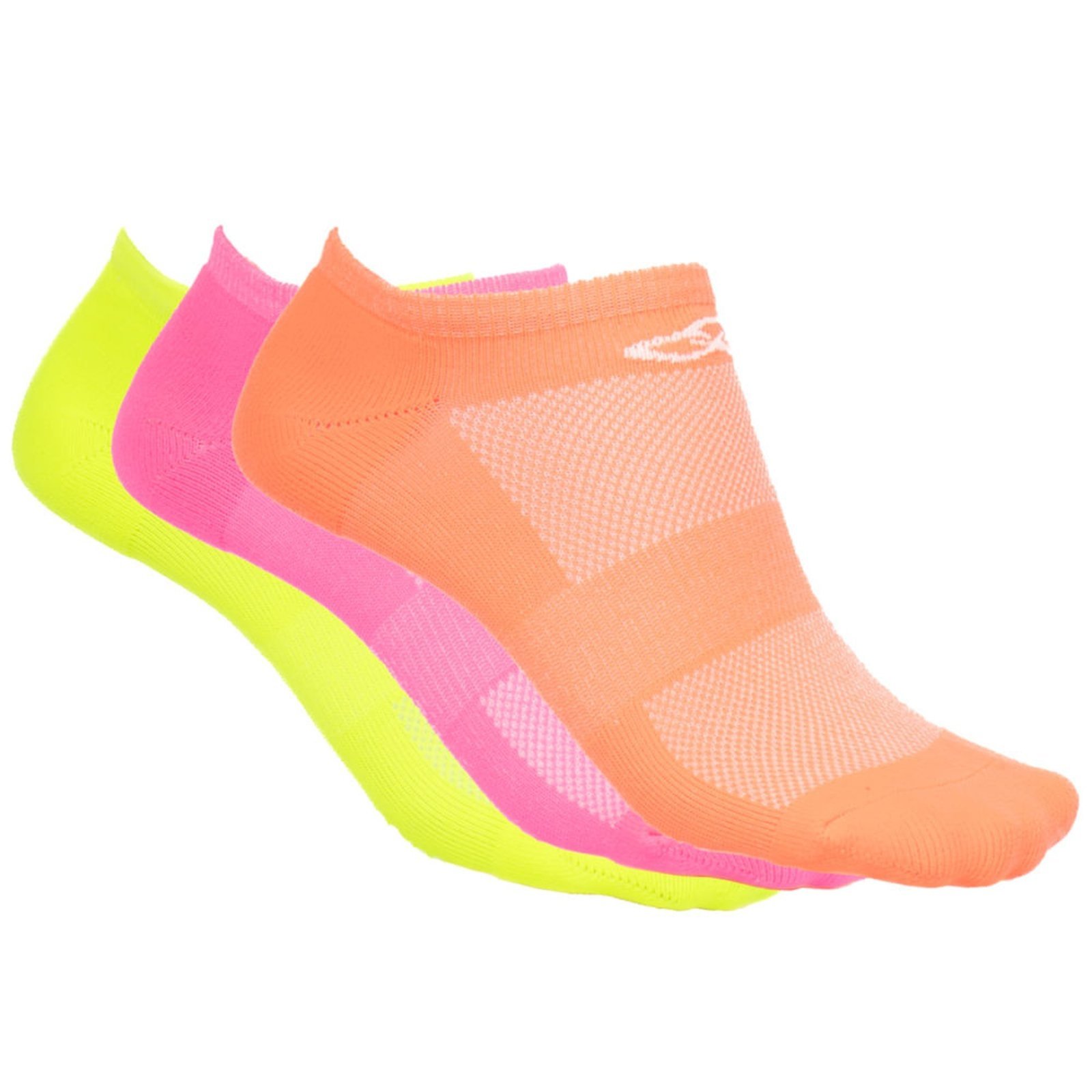 Vista 2 Meia Unissex Olympikus Invisível Tripack OLYMPIKUS neon