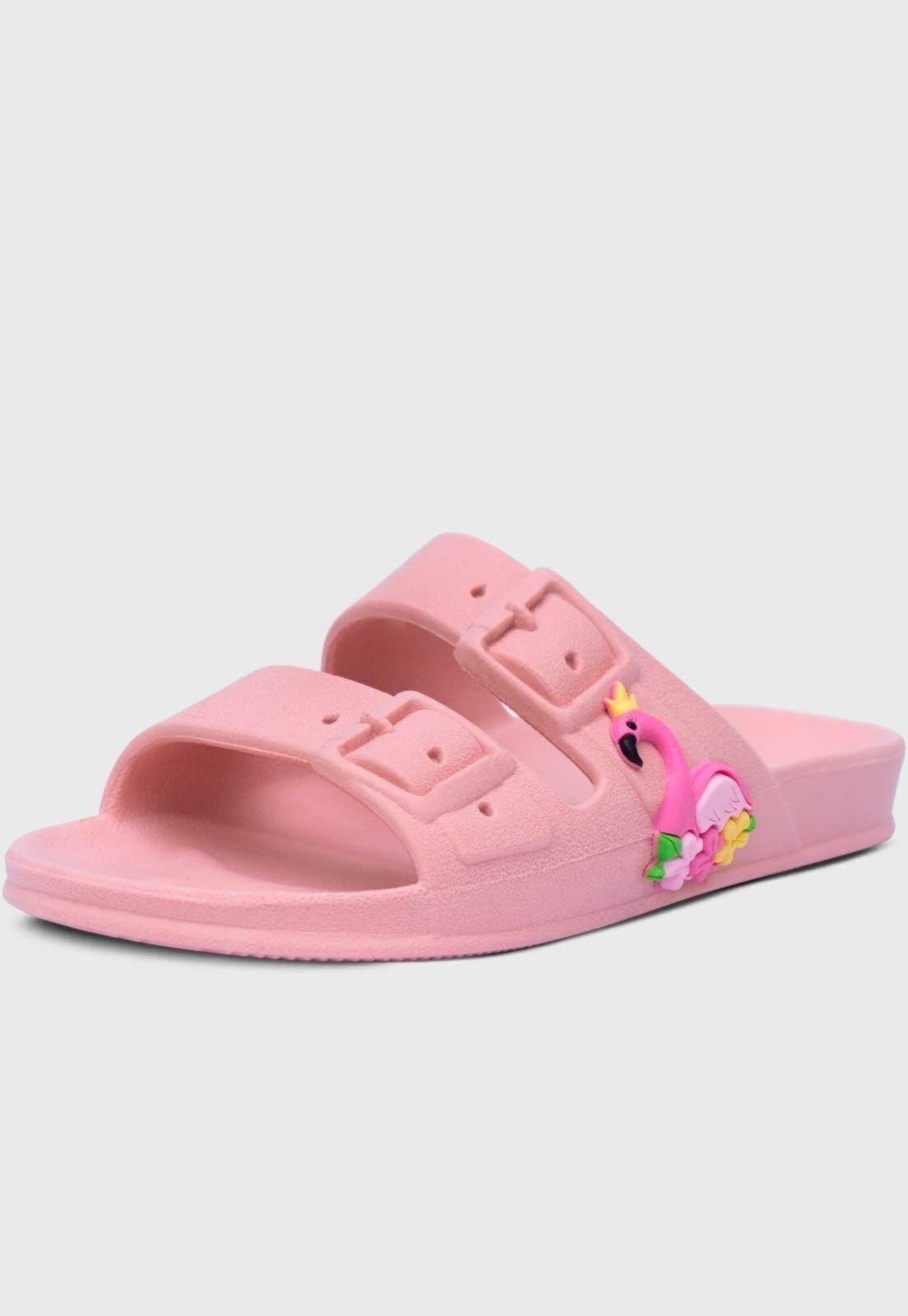Infantil - Chinelo Papete Popidi Menina Flamingo Rosa