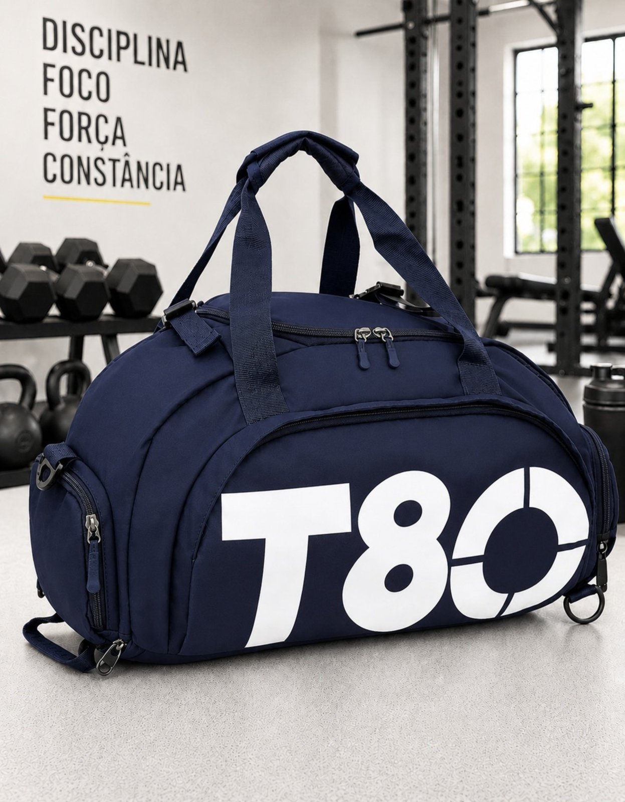 Bolsa Masculina Academia Esportiva Grande Treino Viagem Com Alça Transversal Mochila Masculina Esporte Casual