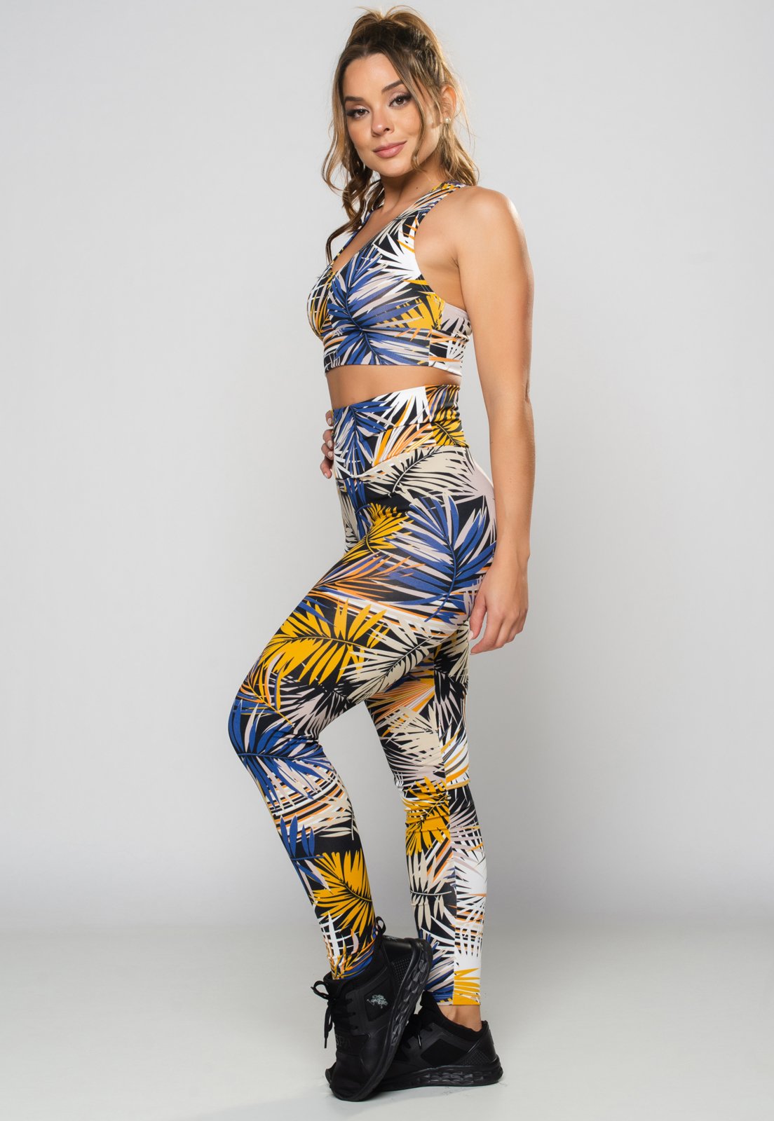 Calça Legging MVB Modas Cintura Alta Fitness Eco