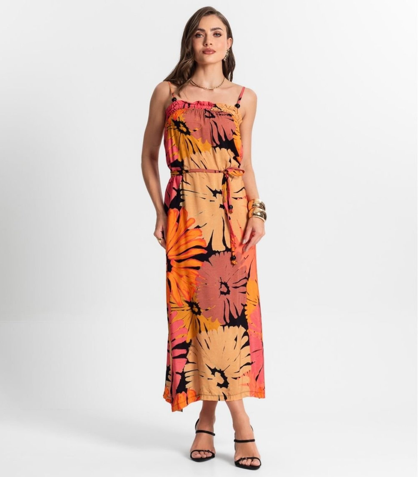 Vestido Midi De Alça Endless Preto