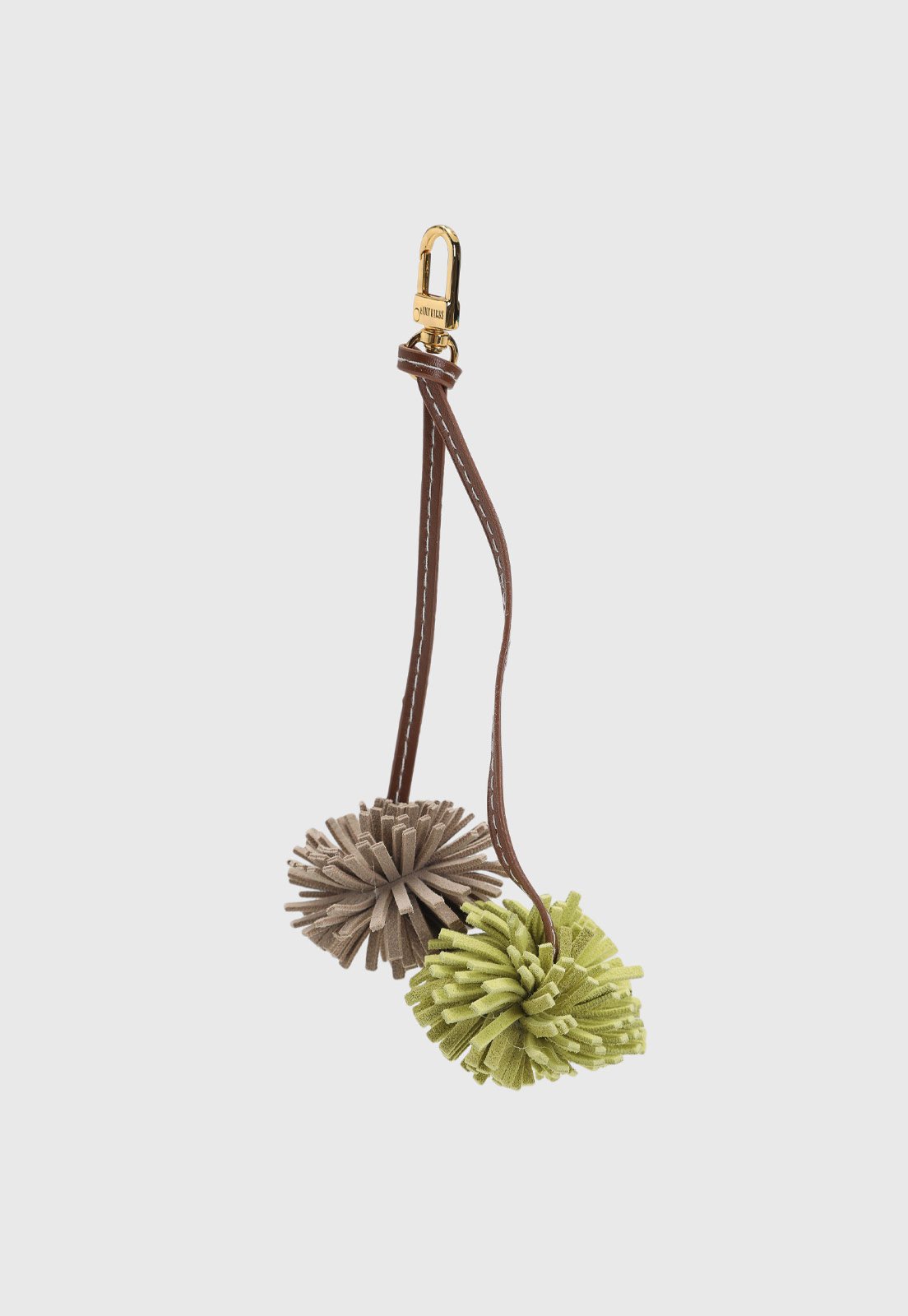 Chaveiro Feminino Santa Lolla Pompons Marrom