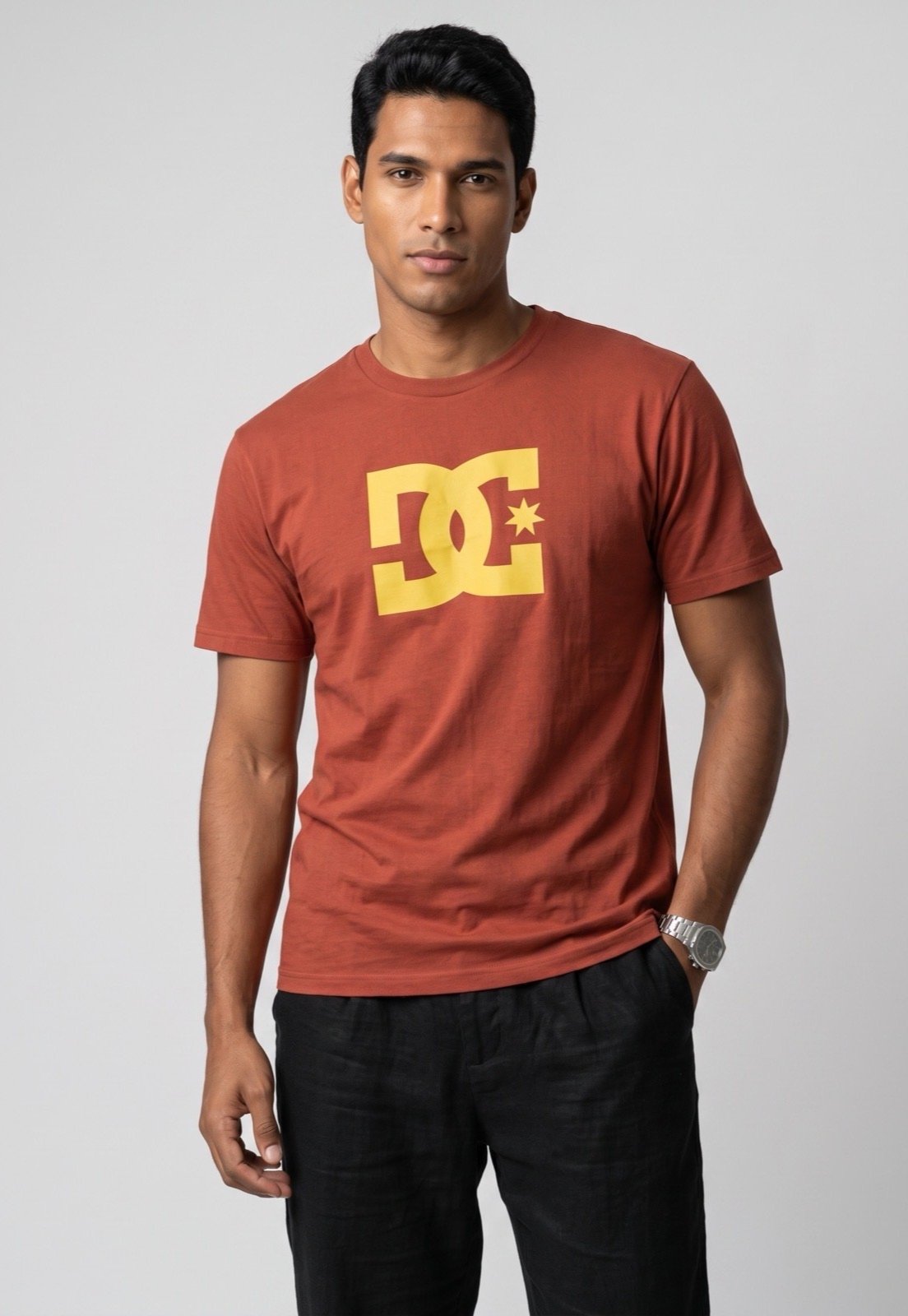 Camiseta Masculina DC Shoes Star Vermelha