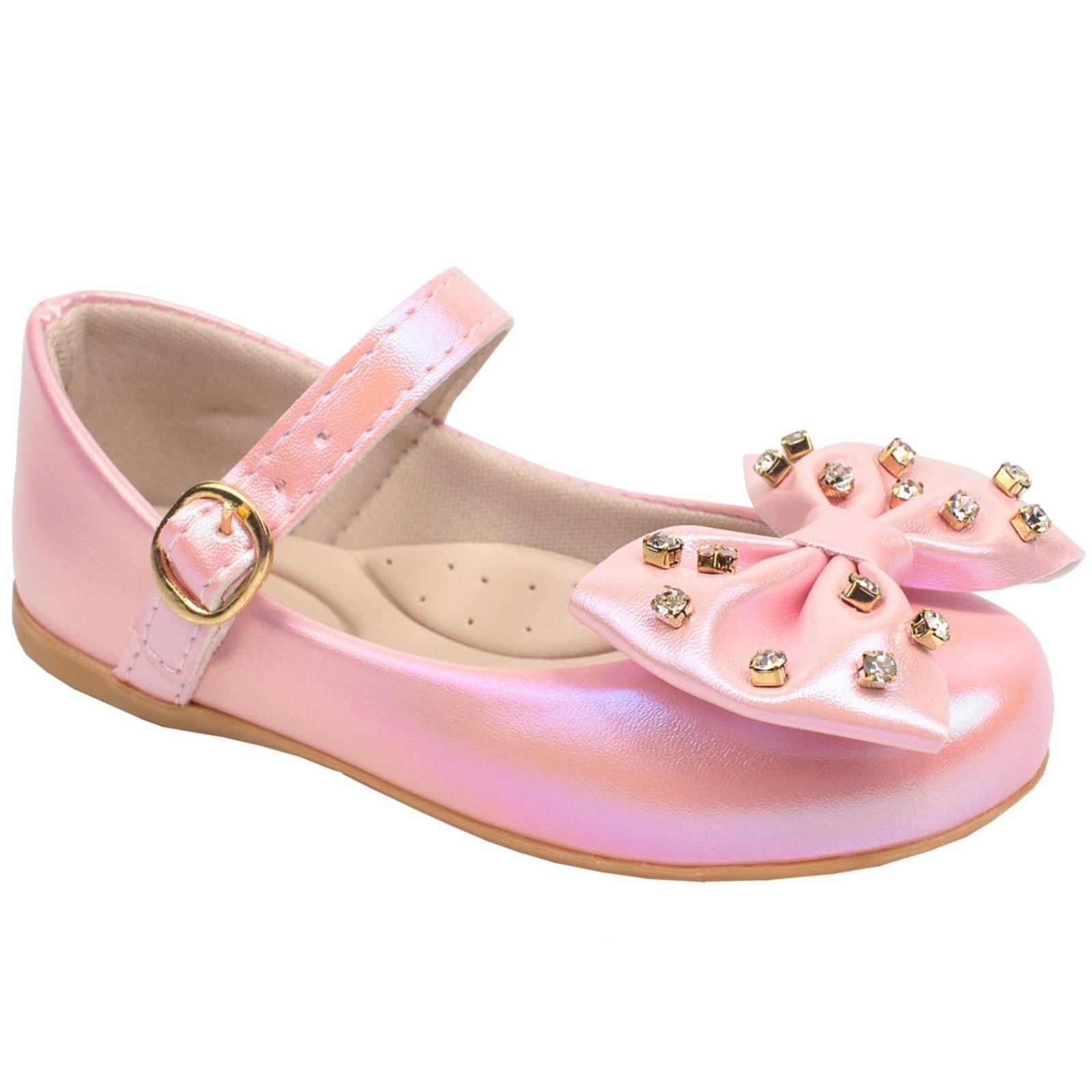 Infantil – Sapatilha B2a Menina Fruta Casual Festa Boneca Laço com Strass 2901