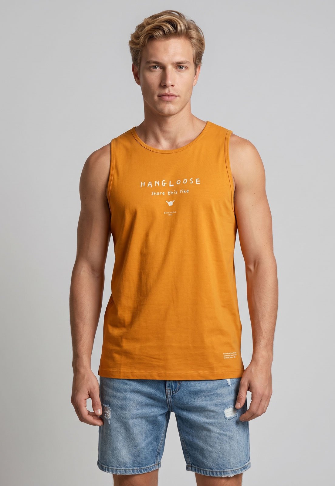 Regata Masculina Hang Loose Silk Share It Laranja