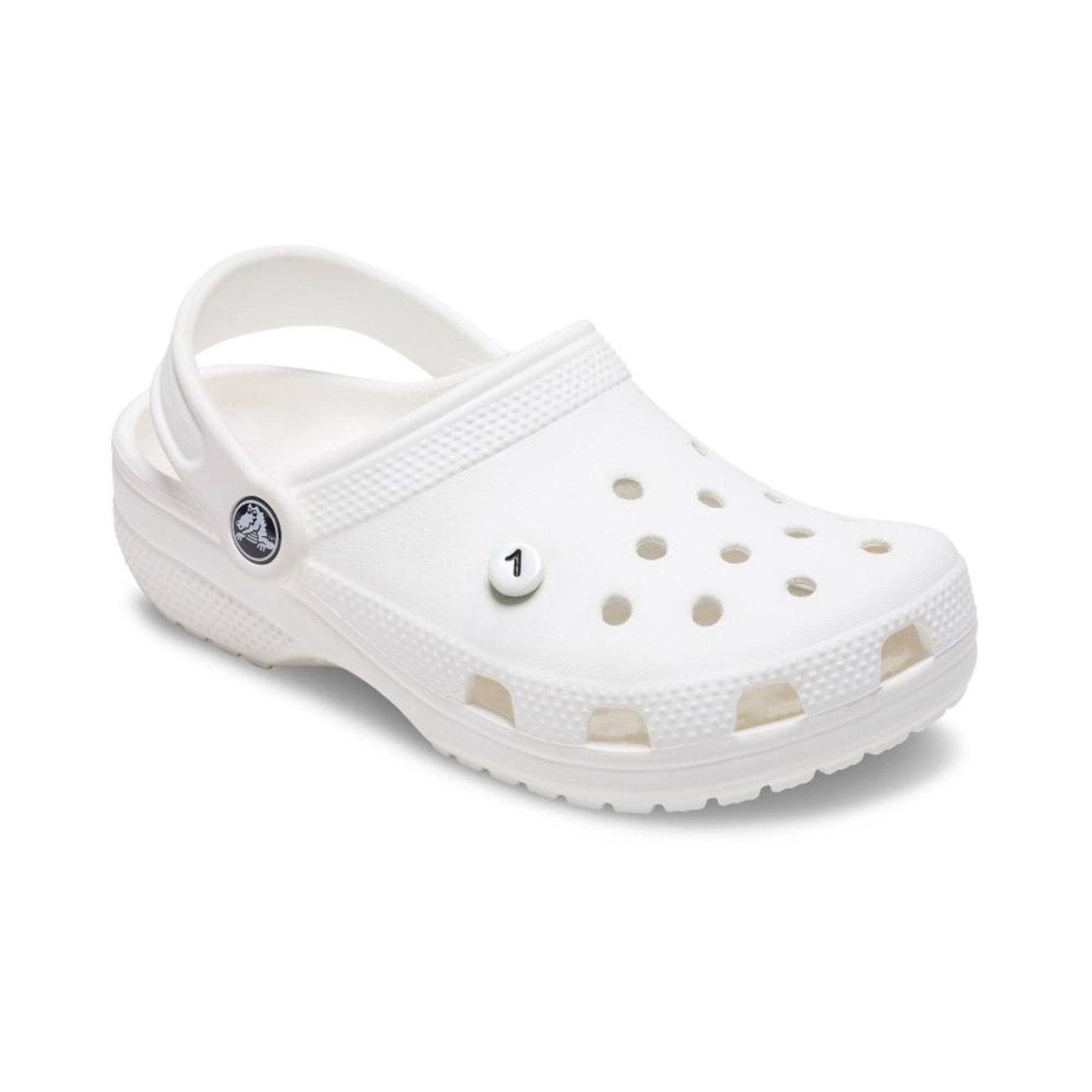 Vista 3 Infantil - Jibbitz™ Número 1 Pequeno UNICO Crocs branco