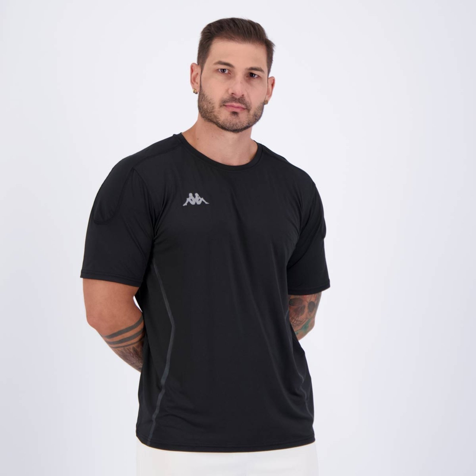 Vista 3 Camisa Kappa Tully Preta preto Kappa preto