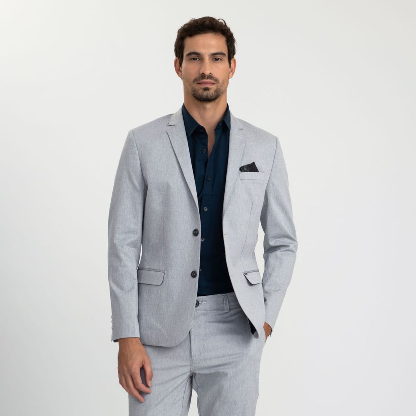 Blazer Docthos Slim Sarja Blazer Docthos Slim Sarja 029 Azul Noite 50