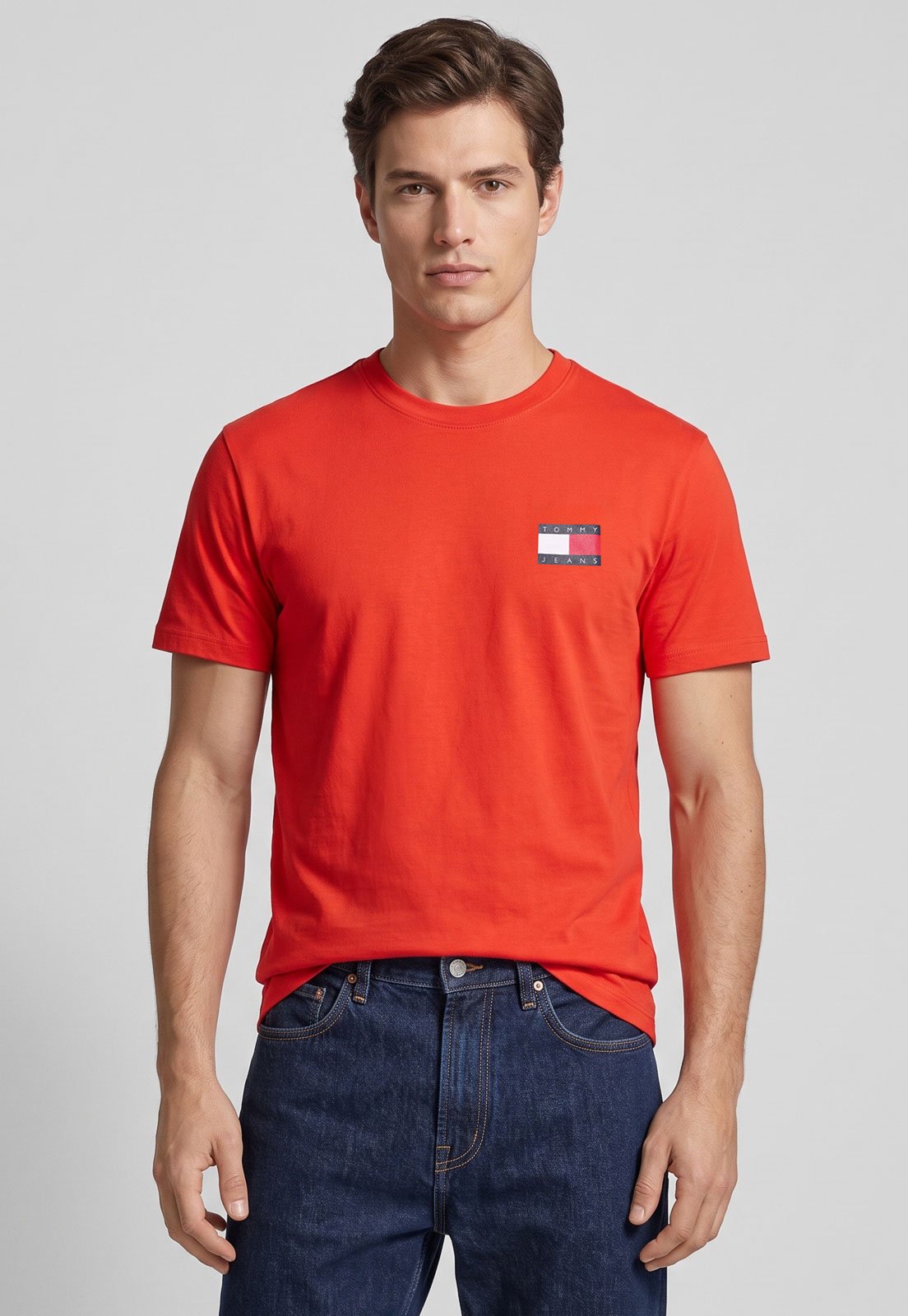 Camiseta Masculina Tommy Jeans Regular Vermelha