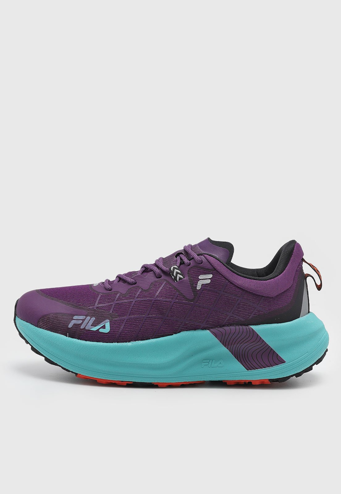 Vista 2 Tênis Masculino Fila Racer Skytrail roxo Fila roxo