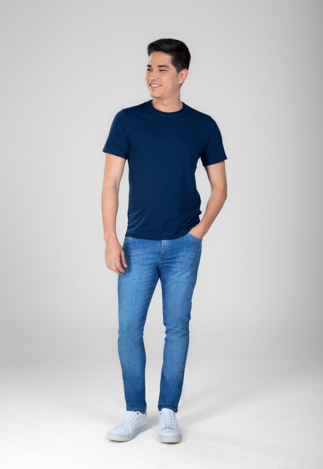 Calça Jeans Traymon Skinny 6 Bolsos Azul