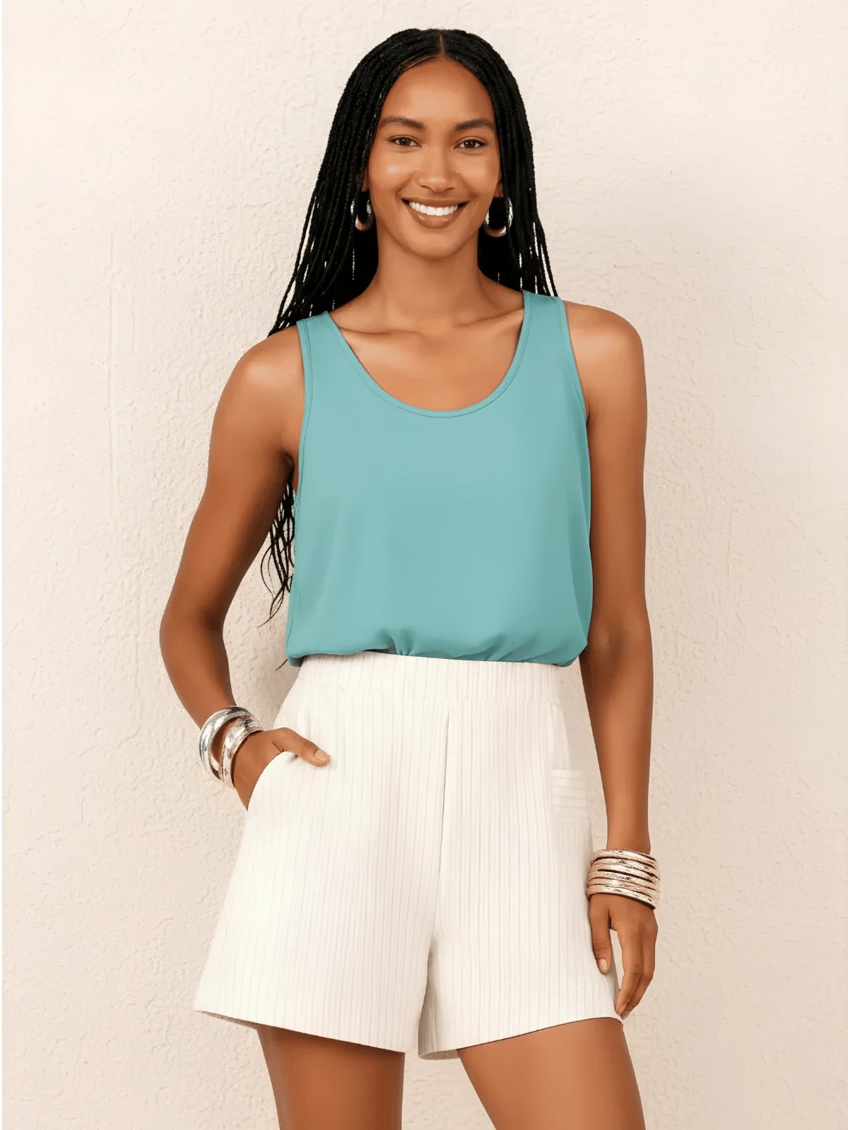 Blusa Regata Feminina Viscose Lunender