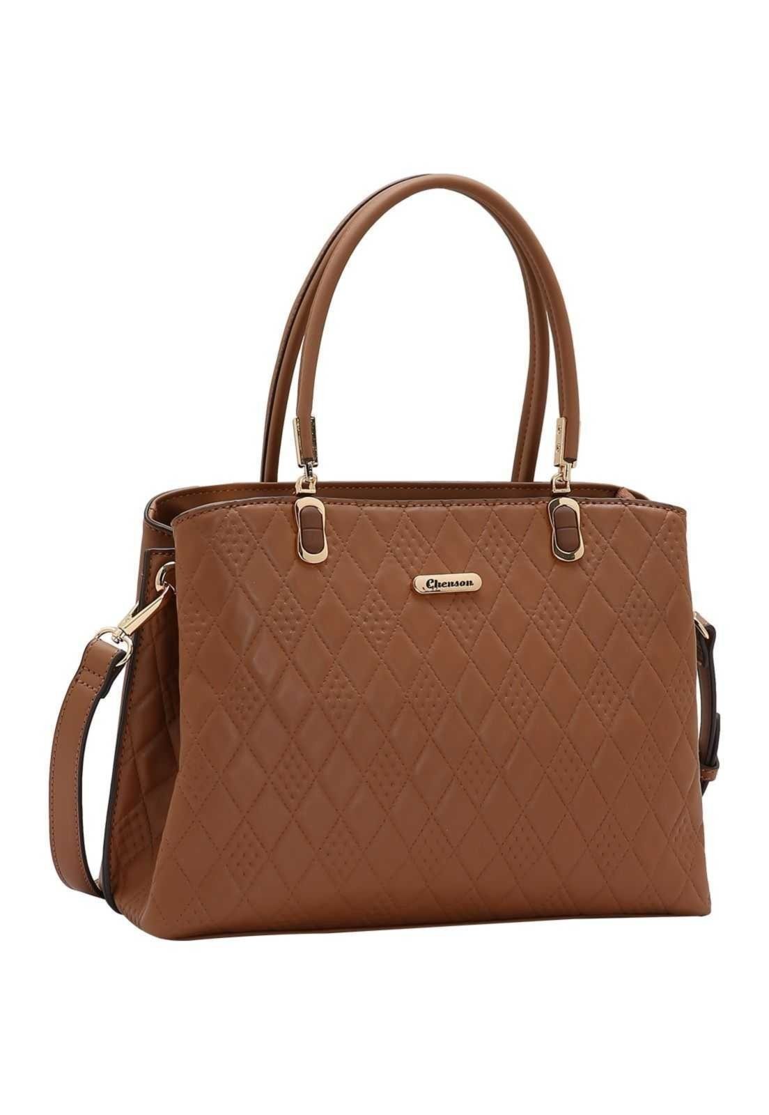 Bolsa Feminina Chenson Geométrico 3485261 Café