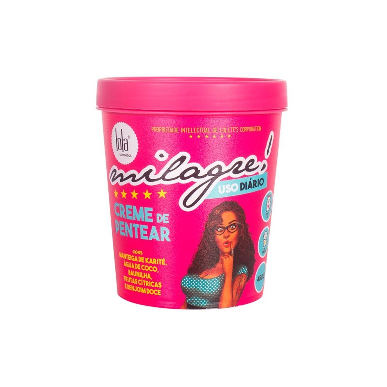 Lola Cosmetics Milagre Creme de Pentear 450g