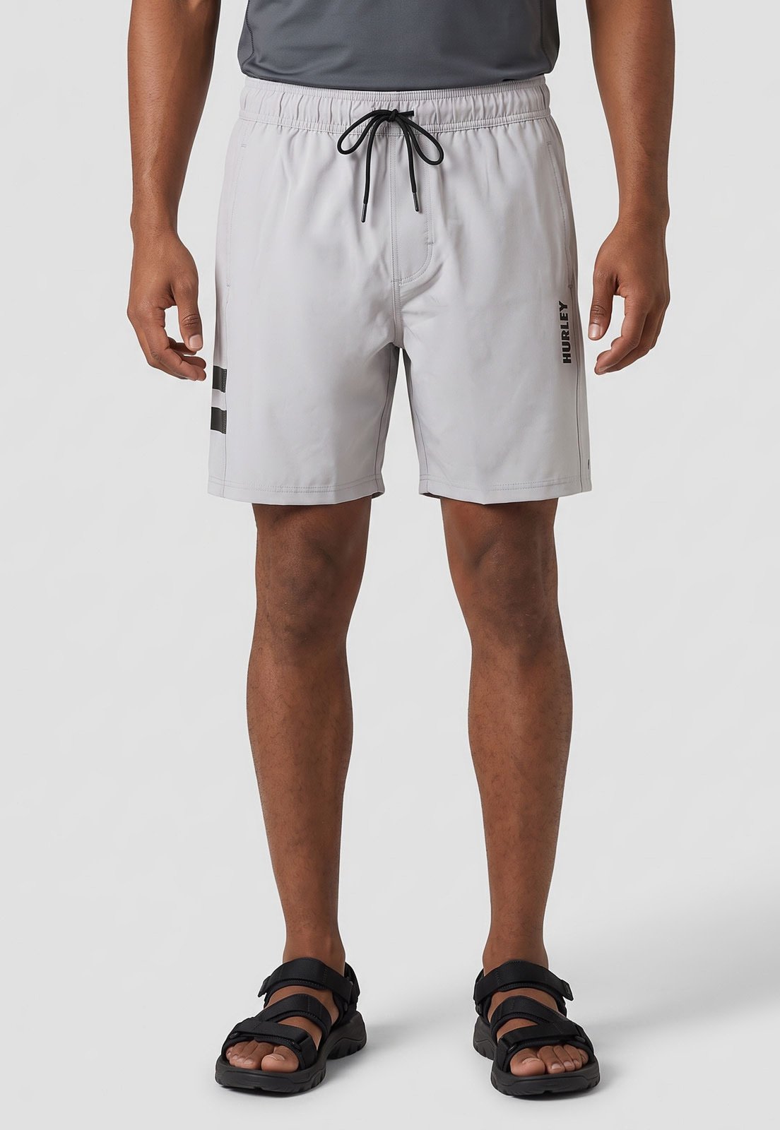Bermuda Masculina Hurley Block Cinza