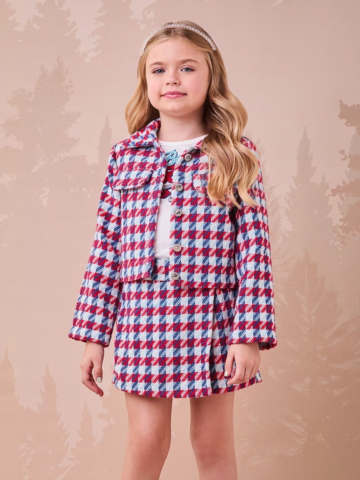 Infantil - Casaco de Tweed Pied Coq