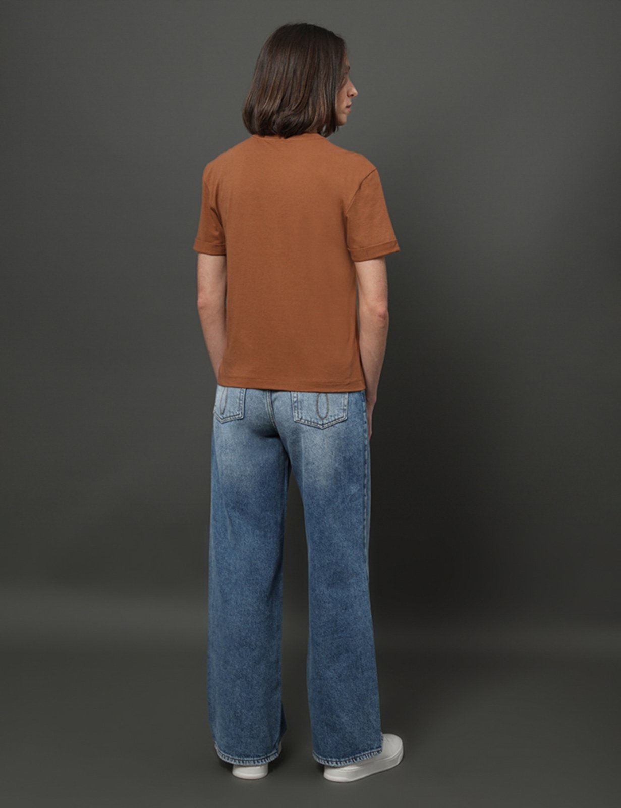 Vista 3 Camiseta Feminina Estampa Now Calvin Klein Jeans - Havana caramelo Calvin Klein Jeans caramelo