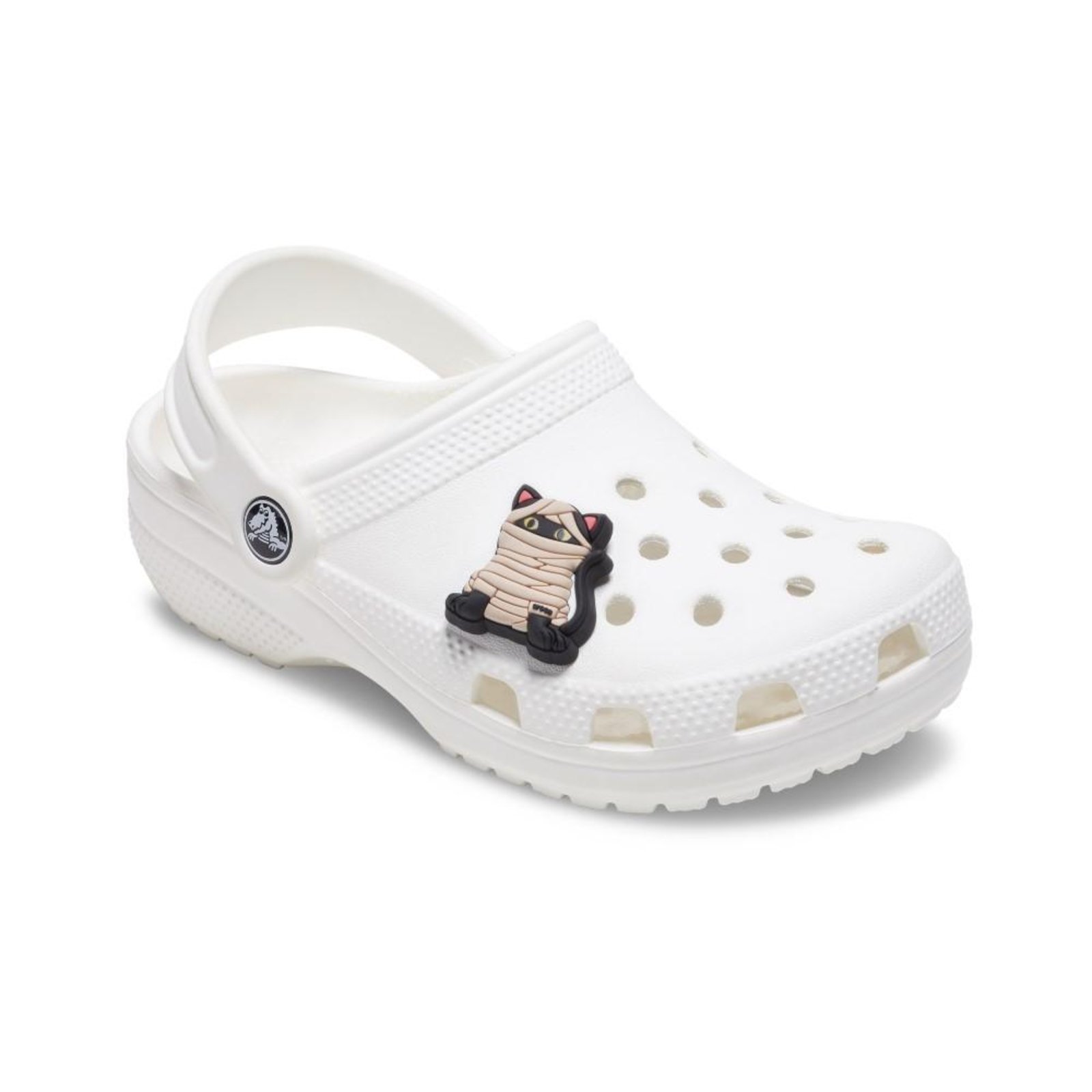 Vista 3 Infantil - Jibbitz™ Múmia Gato Preto Crocs branco