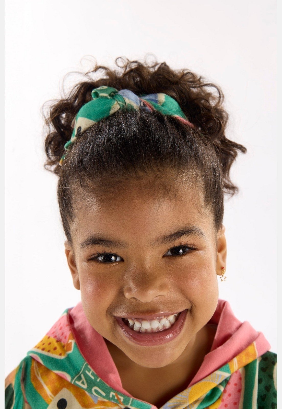 Infantil - Kit Energia Boa com 2 Amarradores de Cabelo Três e Já Verde
