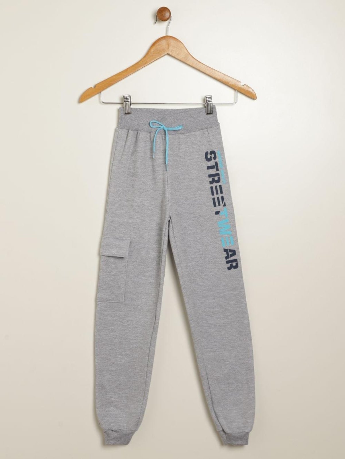 Infantil - Calça Moletom Jogger Juvenil Para Menino - MESCLA