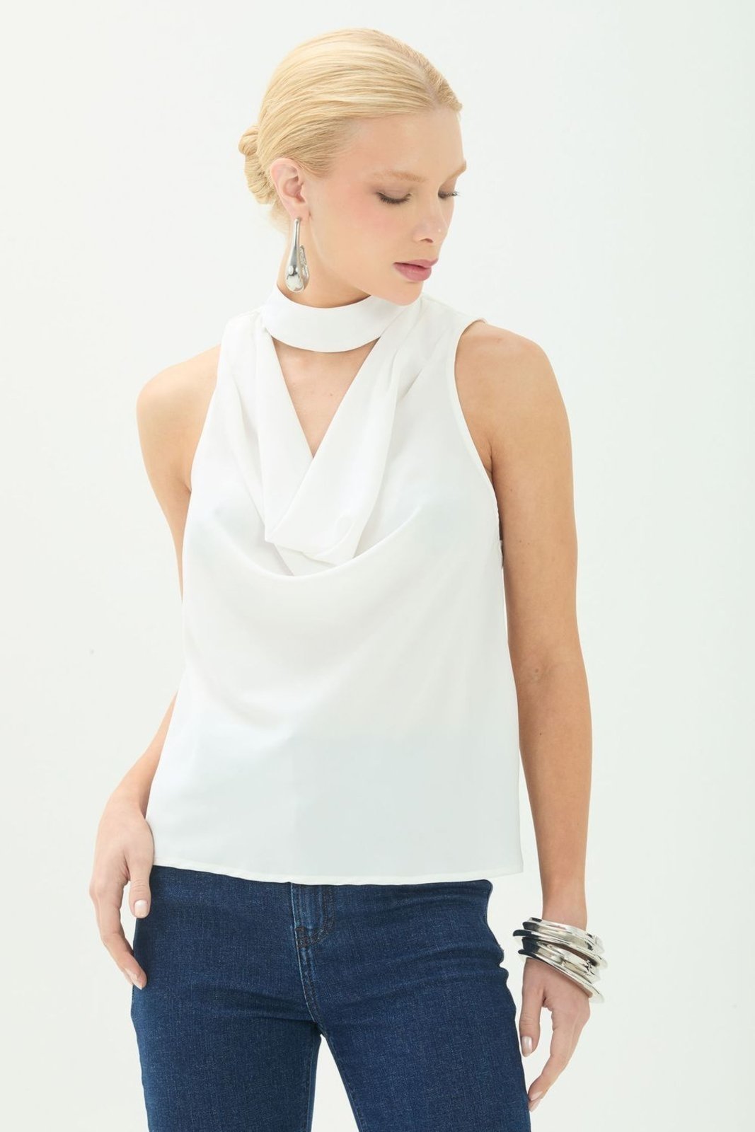 Blusa Gola Alta com Degagê ACT Feminino