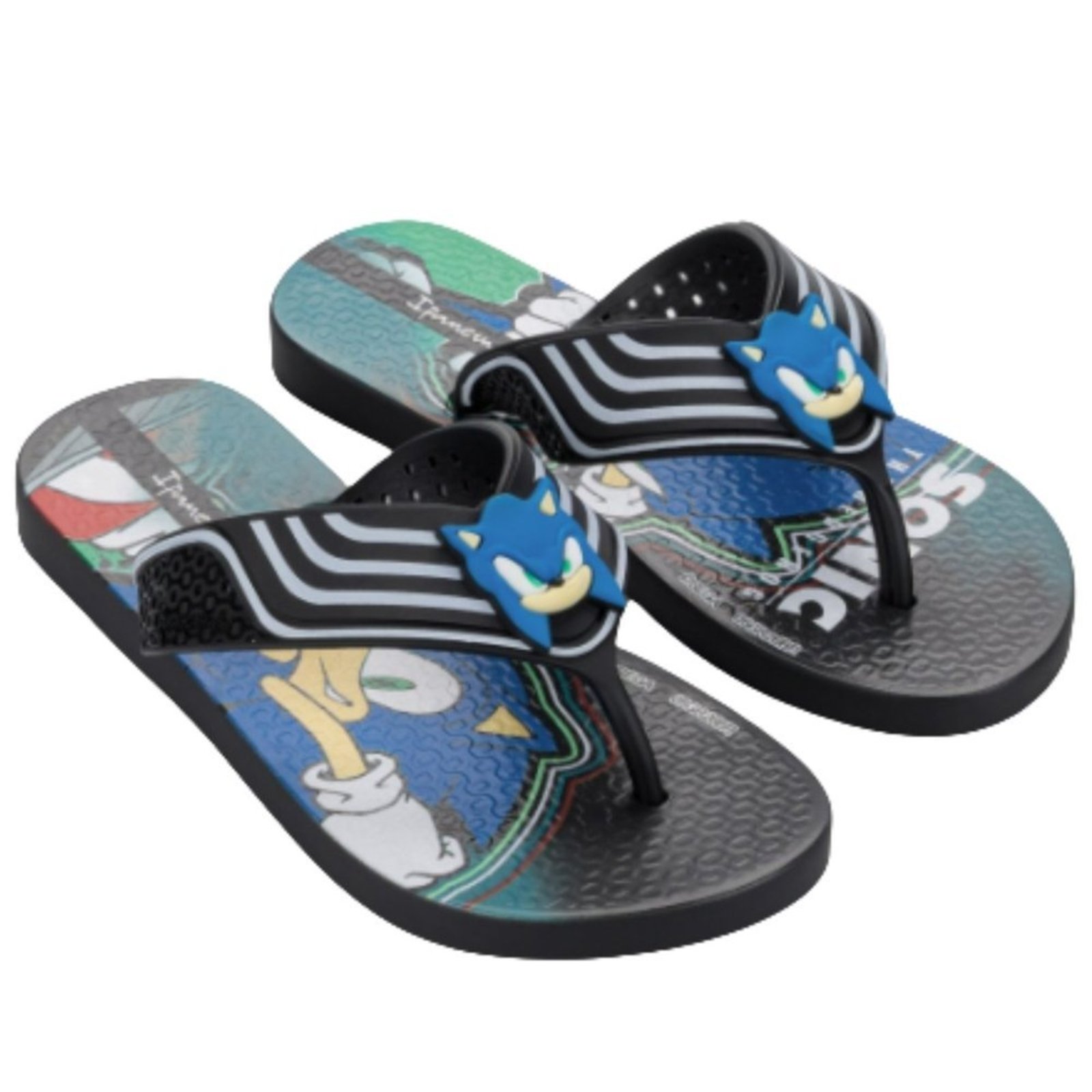 Infantil - Chinelo De Dedo Ipanema Runner Sonic 27527 Grendene Preto