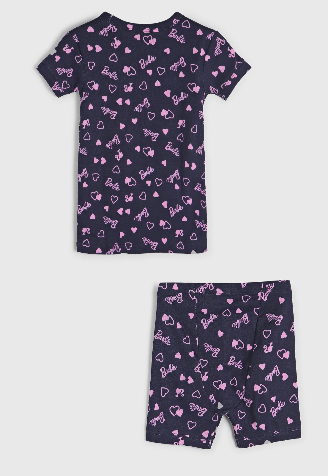 Vista 3 Kit Pijama 2pçs GAP Curto Barbie Azul-Marinho azul marinho GAP azul marinho