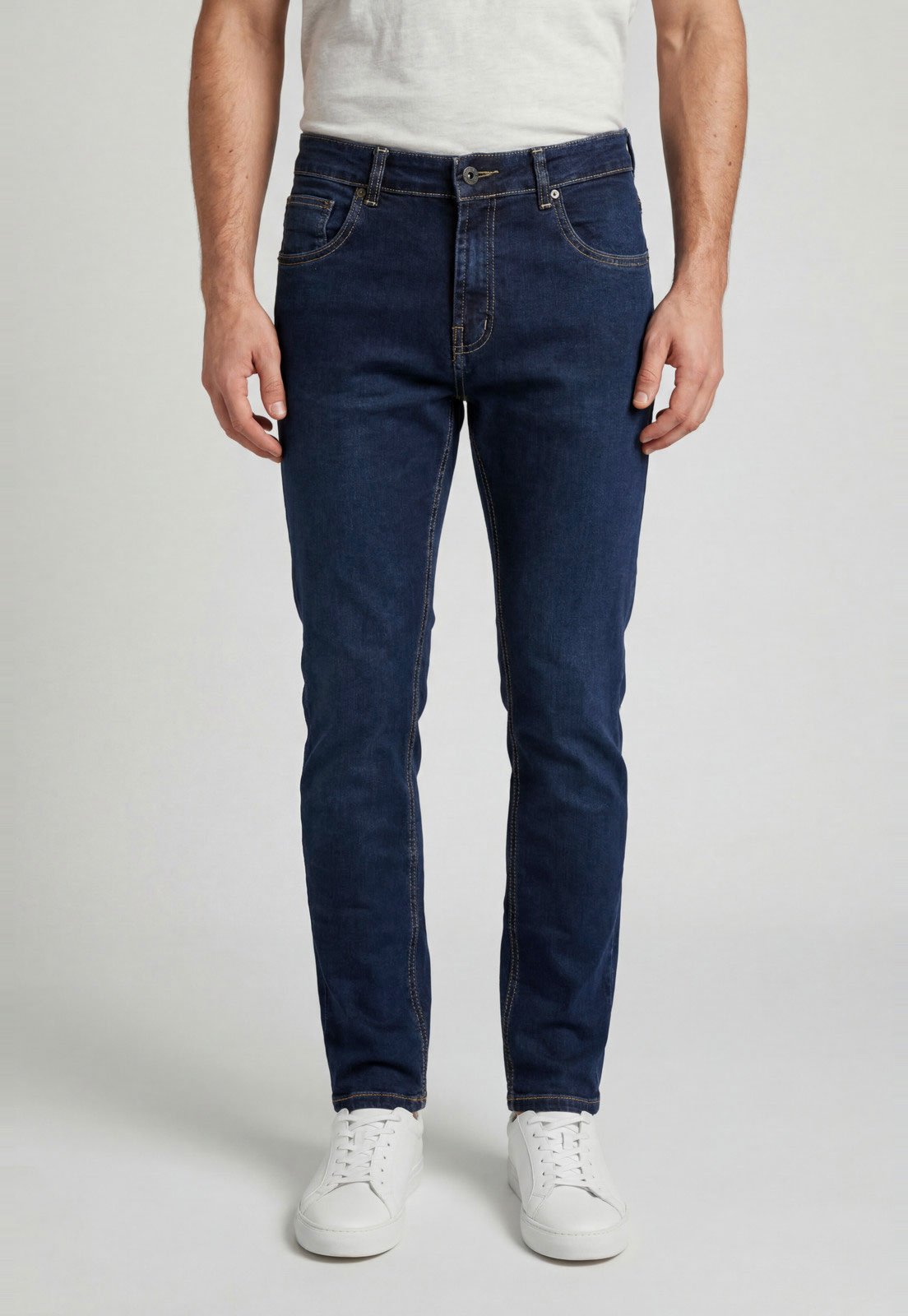 Calça Masculina Aleatory Jeans Reta Azul