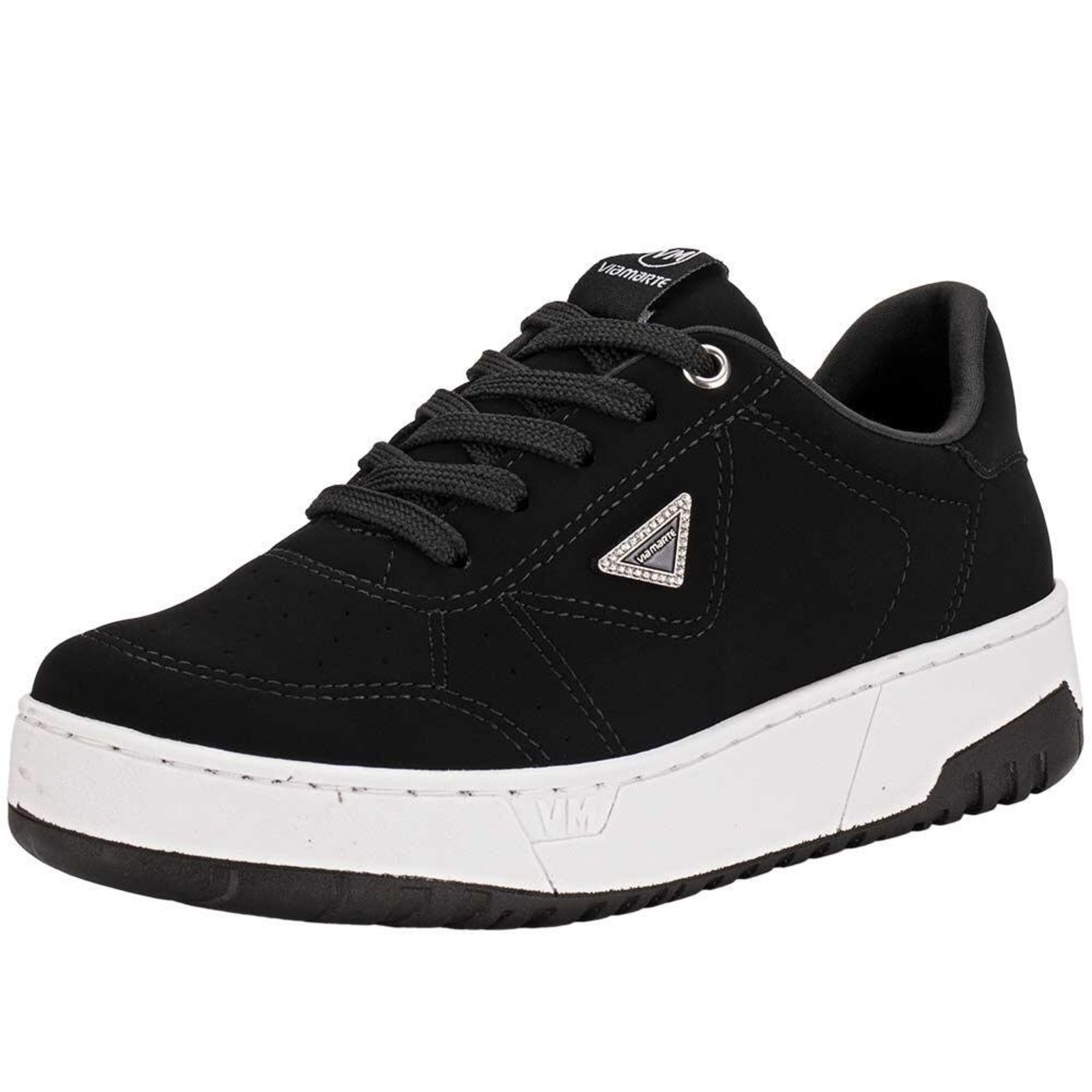 Tênis Feminino Casual Via Marte 042008 A5834200 Preto