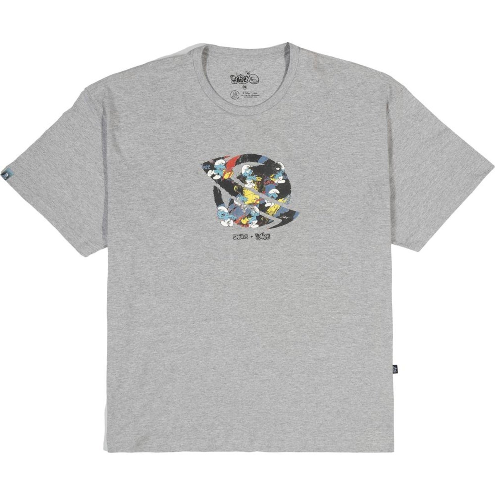 Camiseta Lost Smurfs Saturn SM24 Masculina Mescla Médio