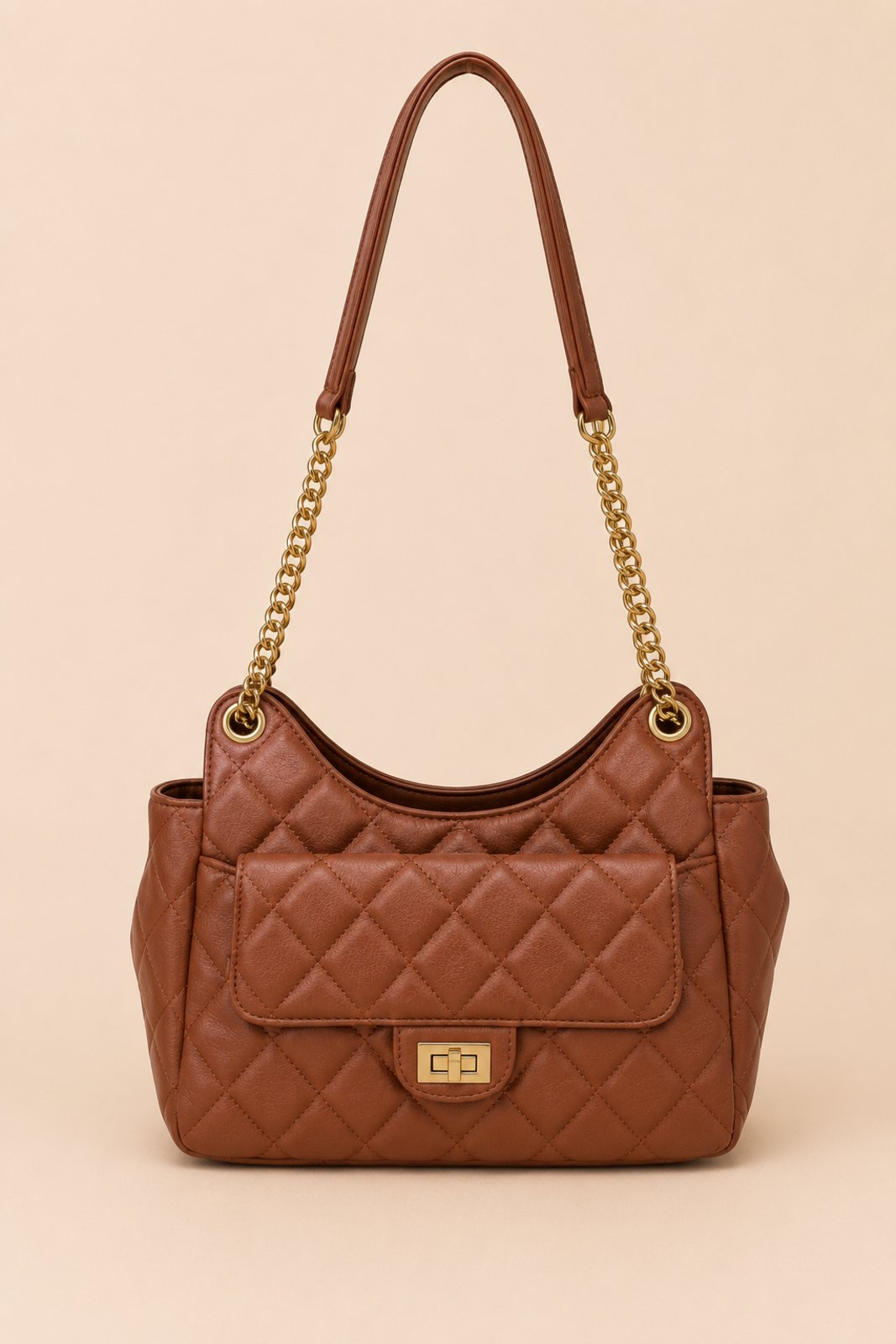 Bolsa Média Transversal D Bell Outlet Fashion Lumina Marrom