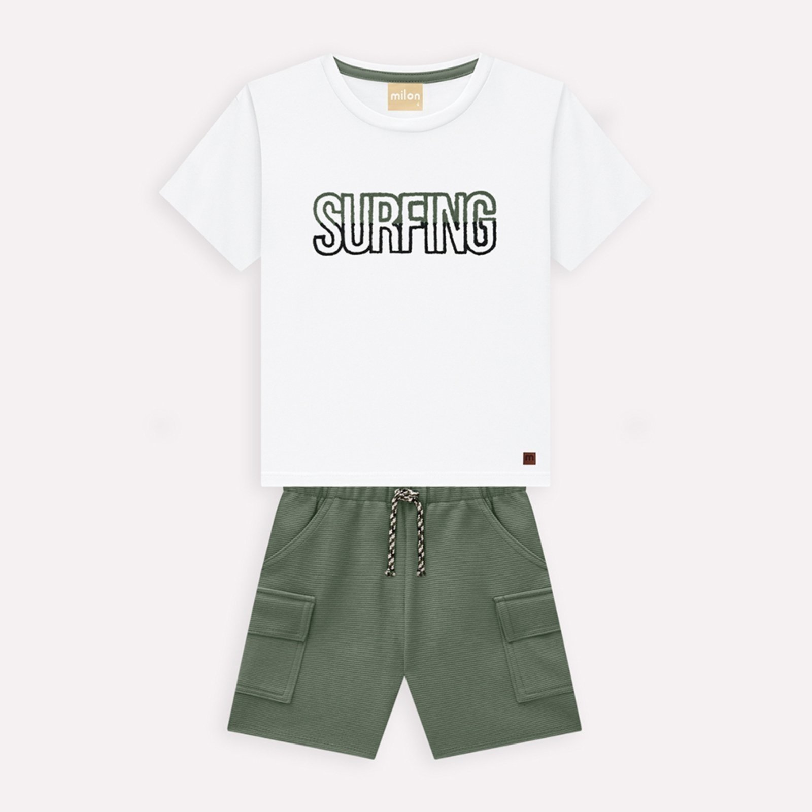 Infantil - Conjunto Menino Lettering Milon